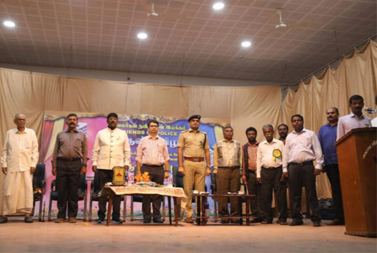 District Collector Mr.Prashant M. Wadnere I.A.S, Police Superintendent Mr.Sreenath,  Special Guest Dr.Pratheep V.Philip attended the Road Safety Awareness and  Community Guards Rally function